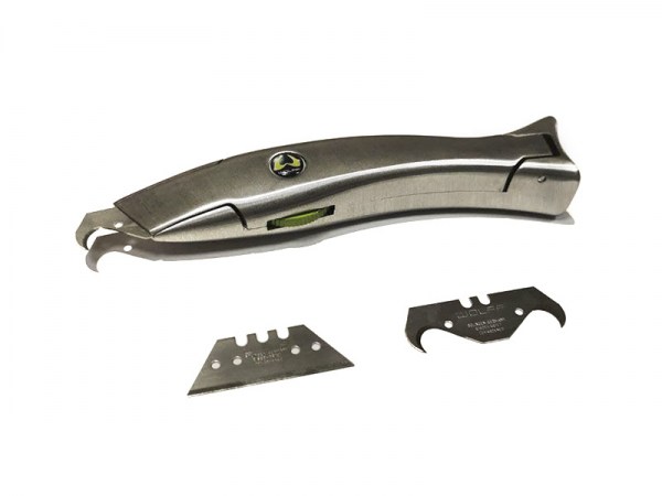 Нож WOLFF Premium с чехлом из твердого пластика с возможностью со сменными лезвиями. 