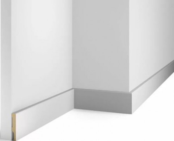 Плинтус Cosca (Коска) - AP71 МДФ под покраску, белый 2400х58х10мм