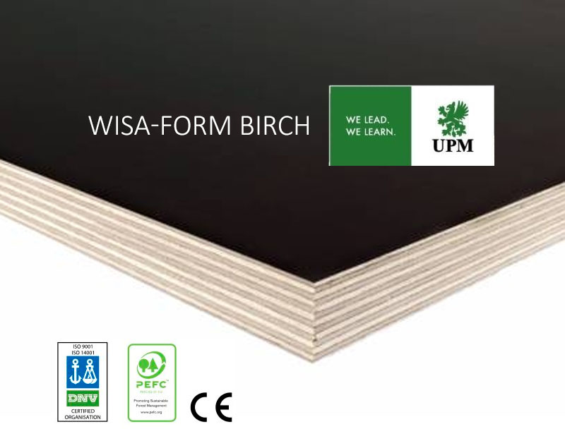 Фанера ламинированная Wisa-Form Birch