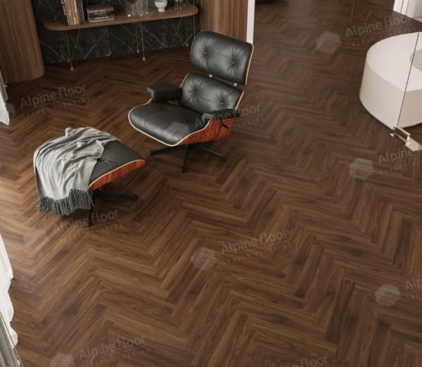 Ламинат Alpine Floor LF105-12 Орех Трентино Herringbone 12 Английская елка
