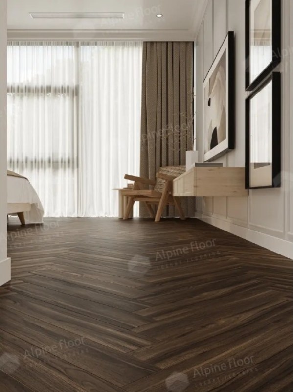 Ламинат Alpine Floor LF105-13 Орех Сицилия Herringbone 12 Английская елка