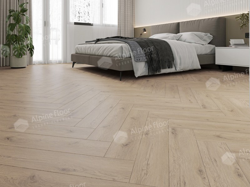 Кварц-винил SPC Alpine Floor ЕСО 13-23 Дуб Алиот Parquet Light