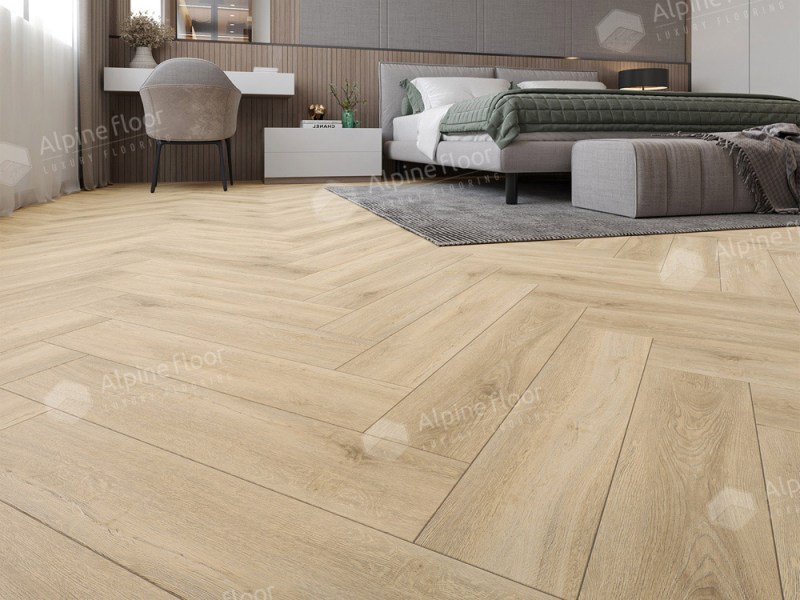 Кварц-винил SPC Alpine Floor ЕСО 13-24 Дуб Ригель Parquet Light