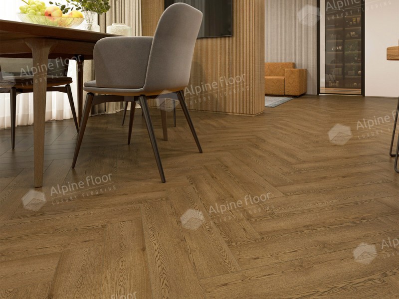 Кварц-винил SPC Alpine Floor ЕСО 13-32 Дуб Селена Parquet Light
