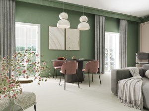 Ламинат Eversense (Еверсенс) - Бежевый песок EL153 Classic в интерьере