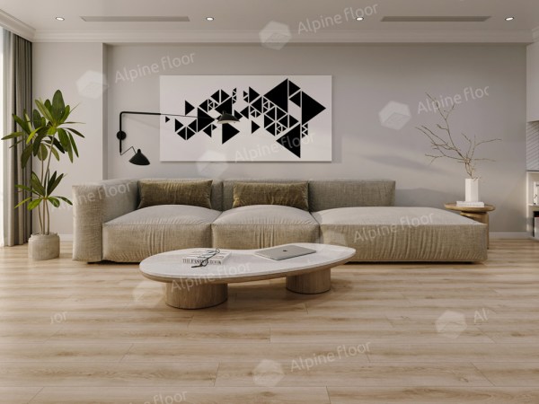 Ламинат Alpine Floor LF100-13 Дуб Модена Aura в Минске в интерьере
