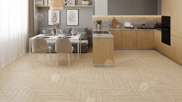 Ламинат Alpine Floor LF102-01 Дуб Лион Herringbone 8 Pro NEW Английская елка в Минске