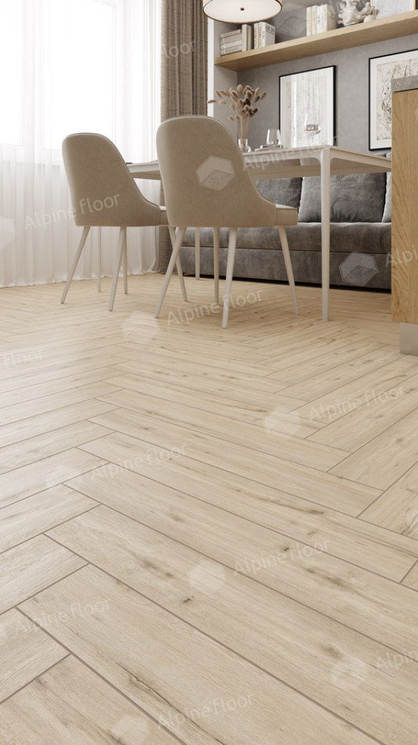 Ламинат Alpine Floor LF102-01 Дуб Лион Herringbone 8 Pro NEW Английская елка в Минске купить в Минске