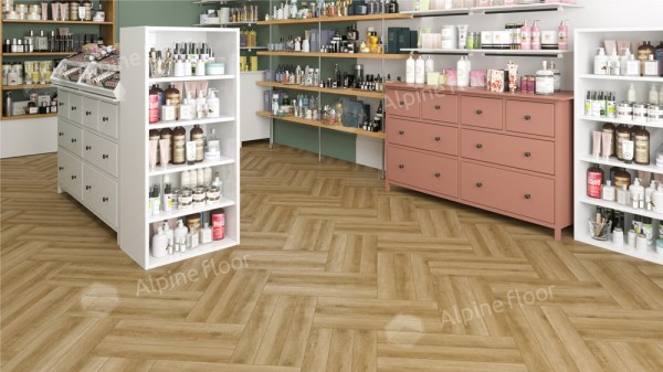Ламинат Alpine Floor LF102-02 Дуб Эльзас  Herringbone 8 Pro NEW Английская елка в Минске