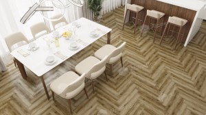 Ламинат Alpine Floor LF102-09 Дуб Марсель  Herringbone 8 Pro NEW Английская елка в Минске в интерьере