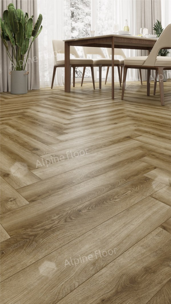 Ламинат Alpine Floor LF106-09 Дуб Марсель  Herringbone 12 Pro NEW Английская елка в Минске купить в Минске