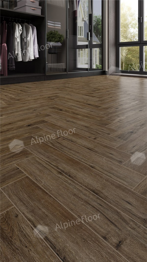 Ламинат Alpine Floor LF106-10 Дуб Бордо  Herringbone 12 Pro NEW Английская елка в Минске купить в Минске