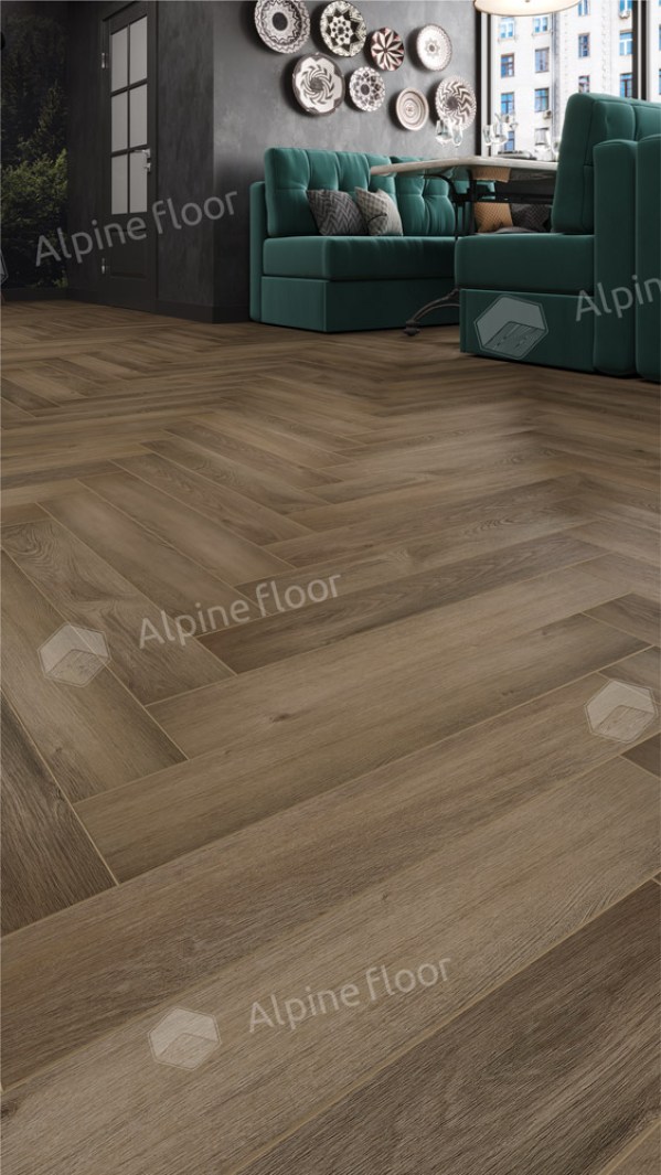 Ламинат Alpine Floor LF106-11 Дуб Анжу Herringbone 12 Pro NEW Английская елка в Минске купить в Минске