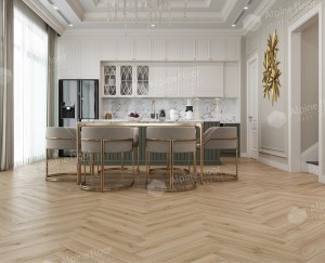 Ламинат Alpine Floor LF106-12  Дуб Артуа Herringbone 12 Pro NEW Английская елка в Минске в интерьере