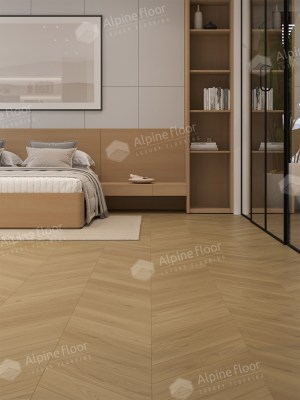 Ламинат Alpine Floor LF109-02 Дуб Памир Chevron Art Французская елка в Минске в интерьере