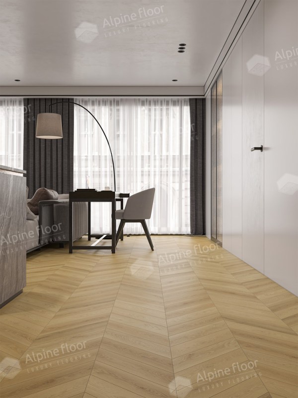 Ламинат Alpine Floor LF109-03 Дуб Пиренеи Chevron Art Французская елка в Минске