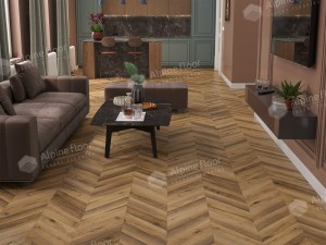 Ламинат Alpine Floor LF109-04 Дуб Килиманджаро Chevron Art Французская елка в Минске купить в Минске