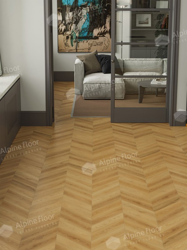 Ламинат Alpine Floor LF109-05 Дуб Олимп Chevron Art Французская елка в Минске