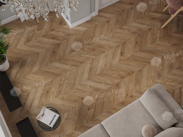 Ламинат Alpine Floor LF109-06 Дуб Эверест Chevron Art Французская елка в Минске купить в Минске