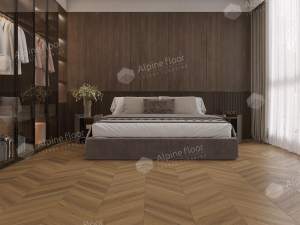 Ламинат Alpine Floor LF109-07 Дуб Тибет Chevron Art Французская елка в Минске купить в Минске