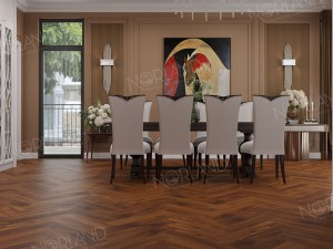 Ламинат Norland - LF304-19 Орех Кипр Herringbone Elegant Strong (Английская елка) в Минске