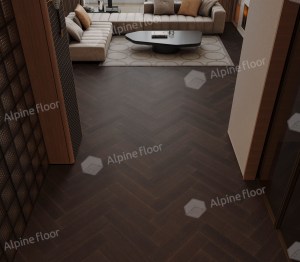 Кварц-паркет Alpine Floor (Приоритет Паркет) - ECO 30-1 Дуб Безупречный в интерьере