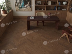 Кварц-паркет Alpine Floor (Приоритет Паркет) - ECO 30-10 Дуб Изящный в интерьере