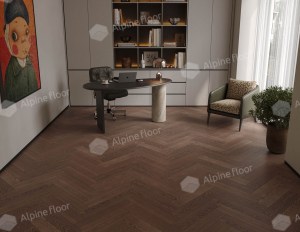Кварц-паркет Alpine Floor (Приоритет Паркет) - ECO 30-2 Дуб Редкий в интерьере