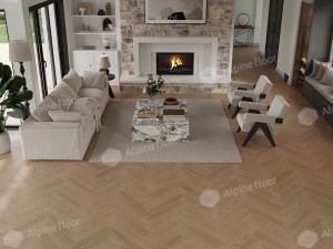 Кварц-паркет Alpine Floor (Приоритет Паркет) - ECO 30-3 Дуб Статусный в интерьере