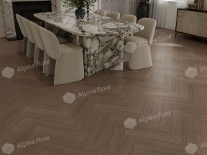 Кварц-паркет Alpine Floor (Приоритет Паркет) - ECO 30-5 Дуб Элегантный в интерьере