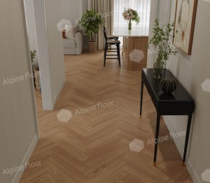 Кварц-паркет Alpine Floor (Приоритет Паркет) - ECO 30-8 Дуб Монолитный в интерьере