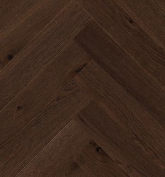 Паркетная доска Living Tree - Дуб Шоколадный, Натур (13,5х110х595мм) Английская елка