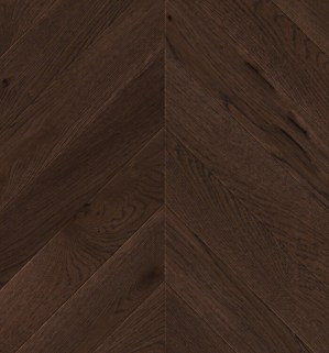 Паркетная доска Living Tree - Дуб Шоколадный, Селект (13,5х110х515мм) Французская елка