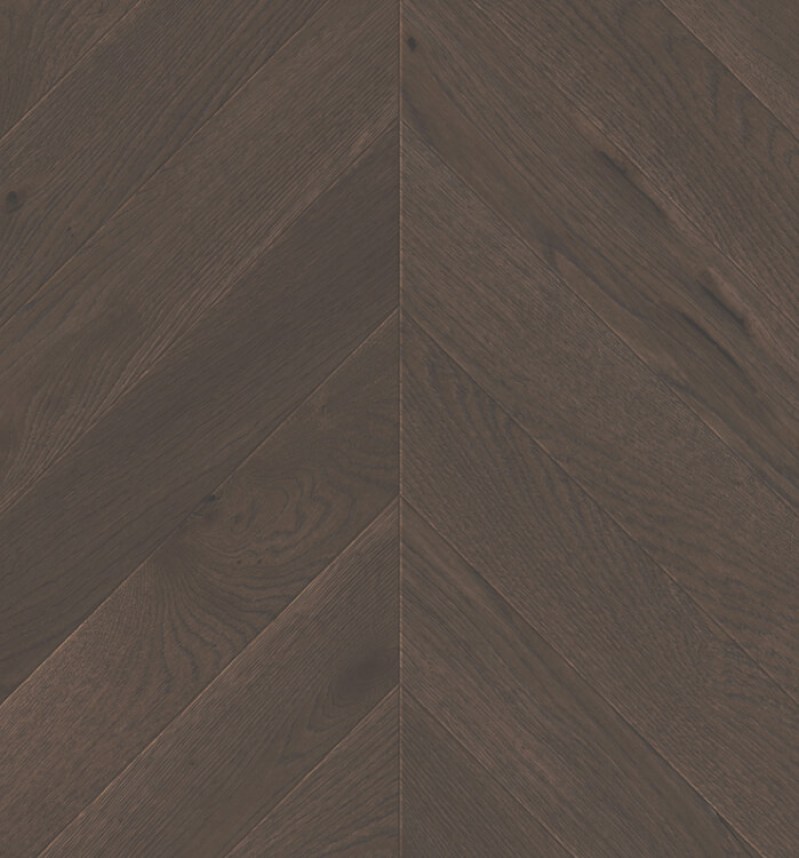 Паркетная доска Living Tree - Дуб Сумеречный, Натур (13,5х110х515мм) Французская елка