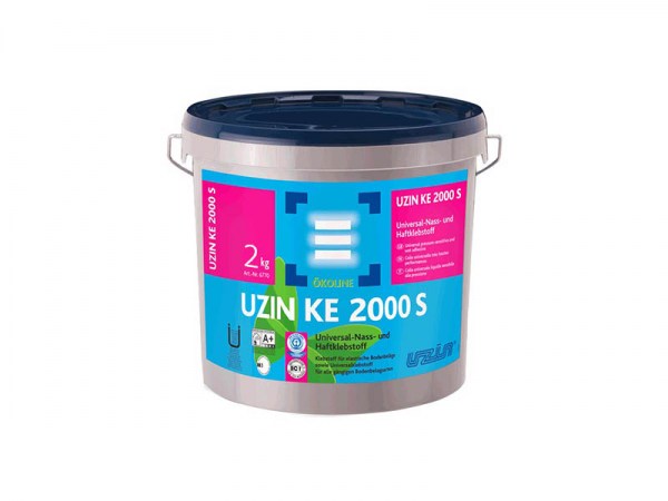 UZIN KE 2000S Дисперсионный клей для винила, кварц-винила 2кг
