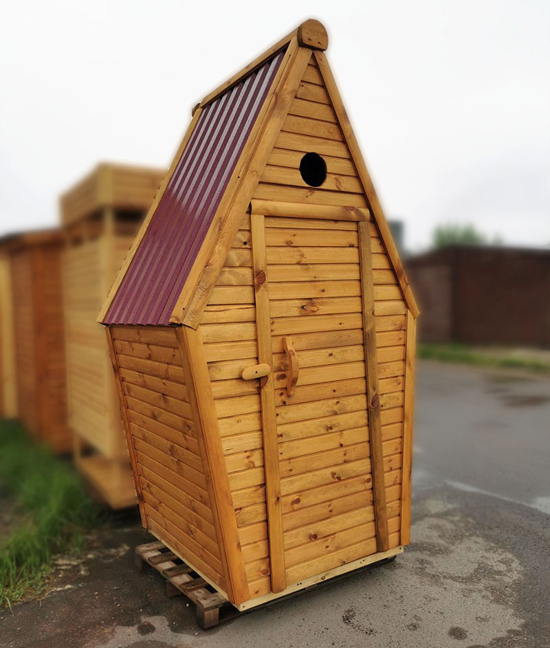 Купить готовый деревянный туалет на дачу в Минске